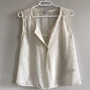 American eagle outfitters cream shirt